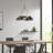  4-Light Metal Shade Chandelier
