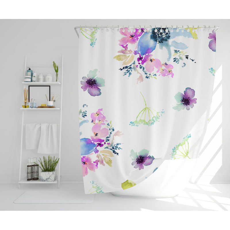 Payson Polyester Shower Curtain, 168cm H x 168cm W