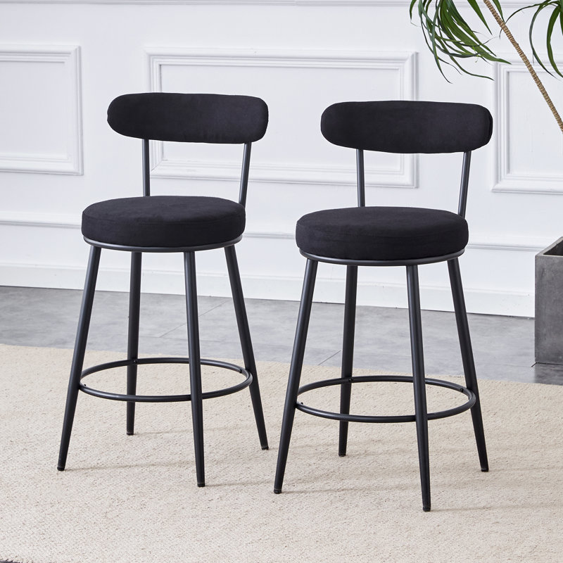 Deux ensembles de chaises de bar ergonomiques, Noir