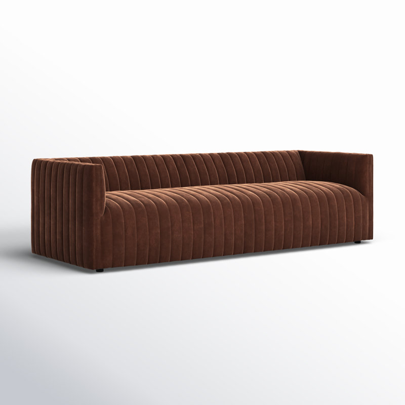 Augustine 97" Sofa, Surrey Auburn, 26.5" H x 88" W x 35" D