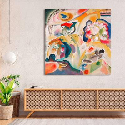 Improvisation No. 29 (The Swan) by Wassily Kandinsky - Wrapped Canvas Print