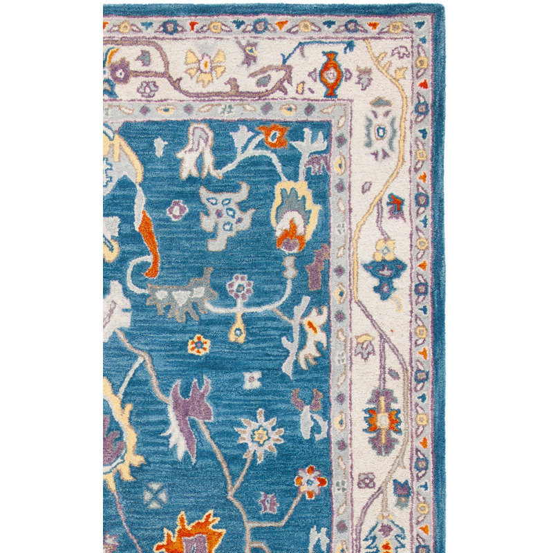 Tapis oriental en laine touffeté à la main Lisabeth, Tapis de couloir 2 pi 3 po x 8 pi