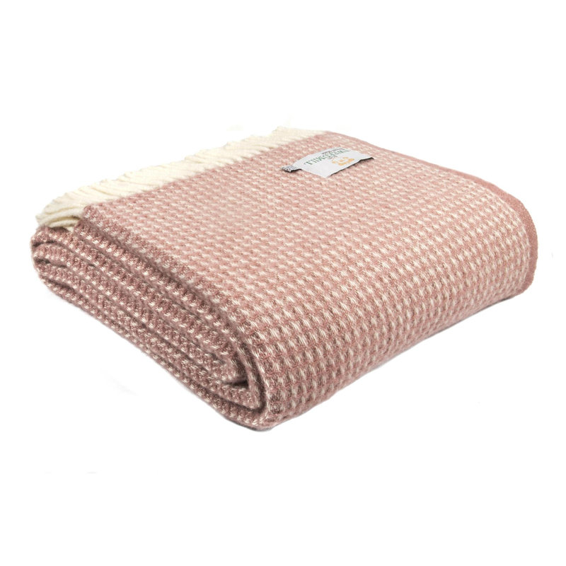 Solid Colour Throw, Dusky Pink