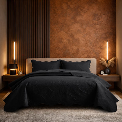 Oxford Floral Embossed Quilted Bedspread Sets