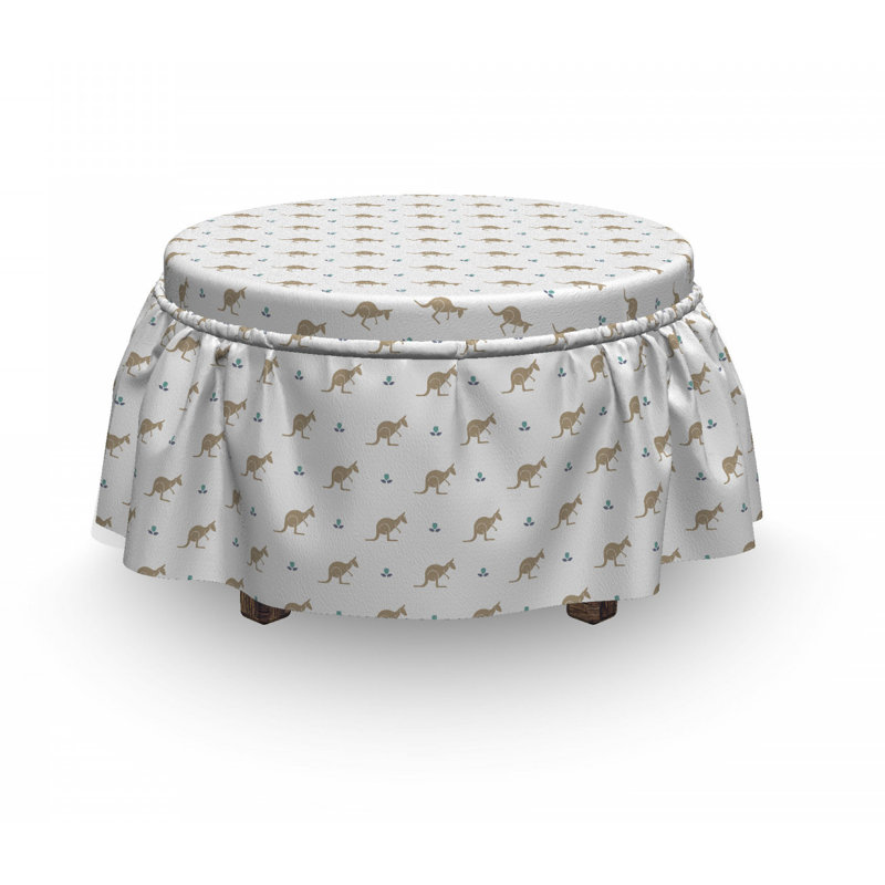 Housse pour repose-pieds fleur et animaux tulip