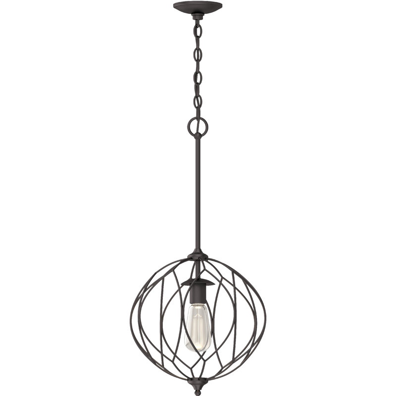 Luminaire suspendu sphère sphérique 1 lumière