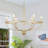 6 - Light Dimmable Wagon Wheel Chandelier-1493655321