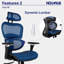 Chaise de bureau ergonomique Nouhaus Ergo3D-55645794