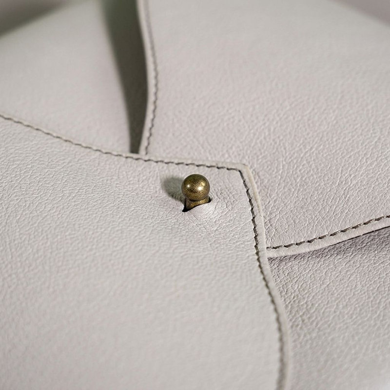 Boîte à bijoux en cuir pour elle, Ivoire ivoire