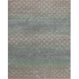 Brocade Hand Woven Geometric Area Rug