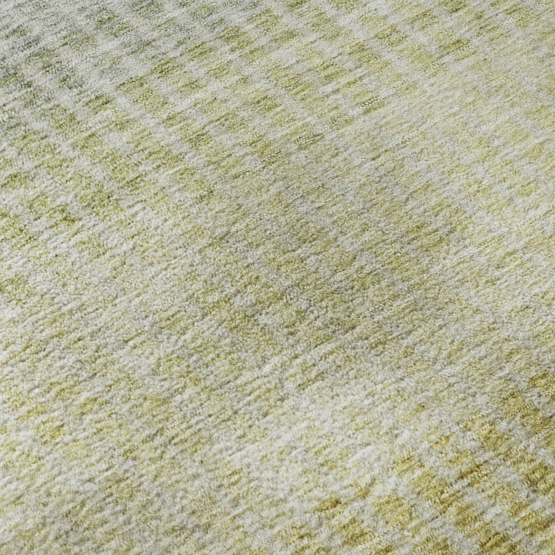 Premium Machine Washable Mayfield AMF2313 Stripes Rug, 3' x 5', Brown