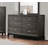Hudson 58" Modern Charcoal Gray 6-Drawer Dresser-355626358