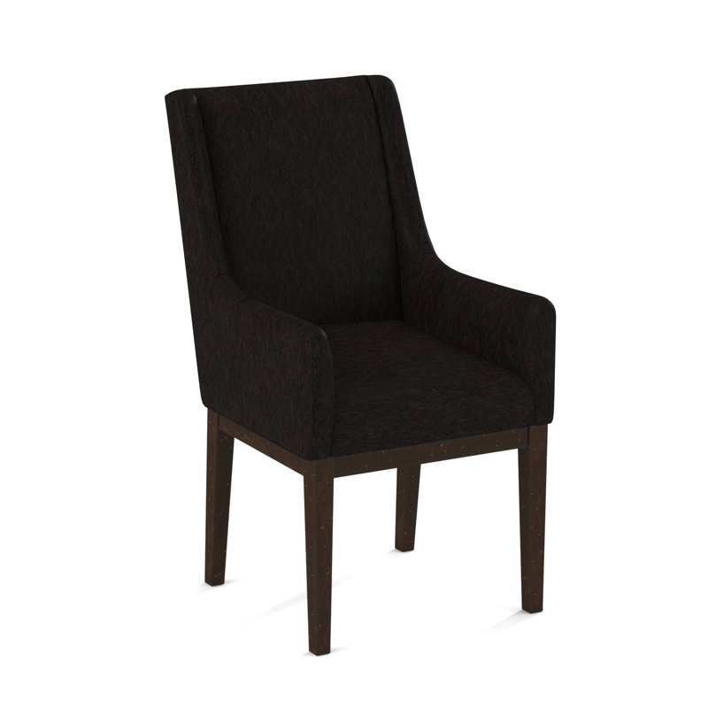 Upholstered Arm Chair, Applause Bajah Ruby, Black