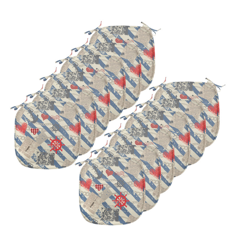 Nautical Chair Pad Cushion