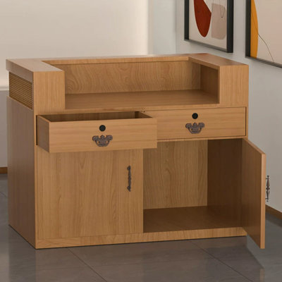 Bureau de réception contemporain en bois manufacturé Contemporary