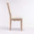French Style Solid Wood Frame Linen Fabric Square  Back Dining Chair,Set Of 2