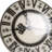 Set of Twelve Black And Gray Clock Face Ceramic Drawer Pull Knobs