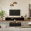  Meuble télé 4 tiroirs en placage de noyer-88613817-88564289
