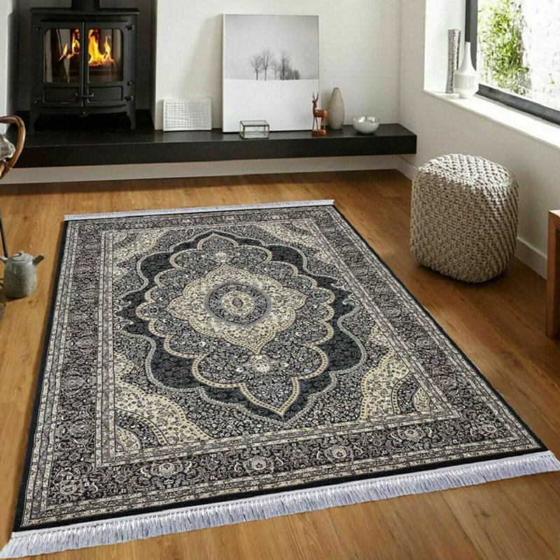 Floral Area Rug, Rectangle 80 x 150 cm