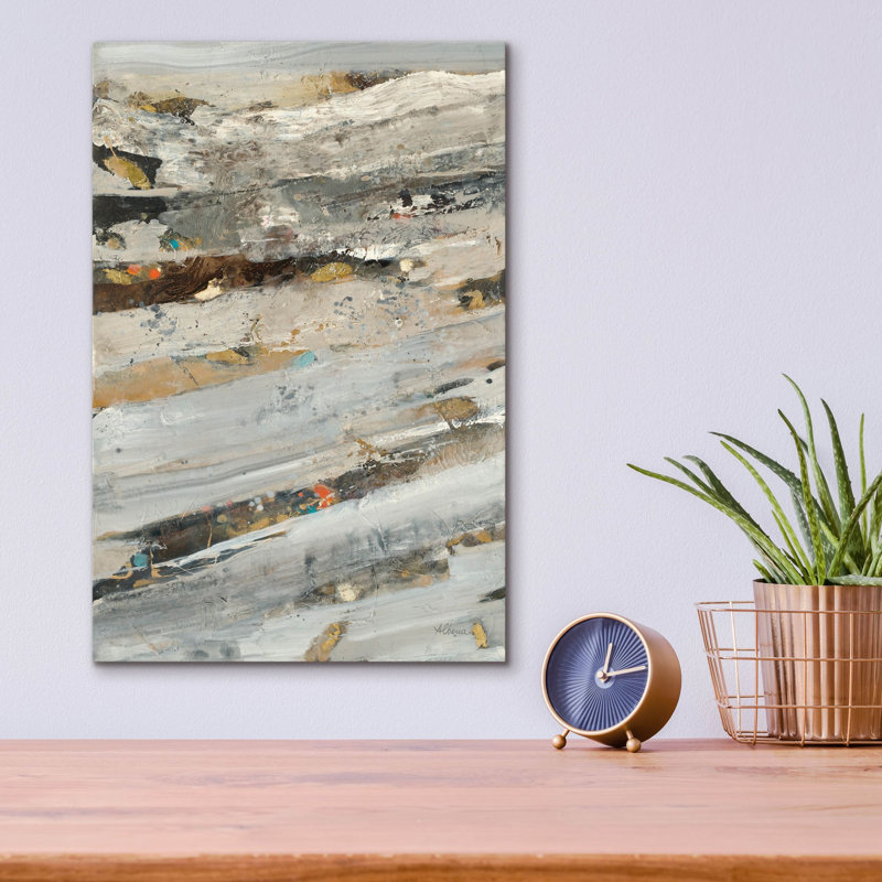 «Lots Of Layers 1» par Albena Hristova, art mural en verre acrylique, H 16 po x l 12 po x P 0,13 po