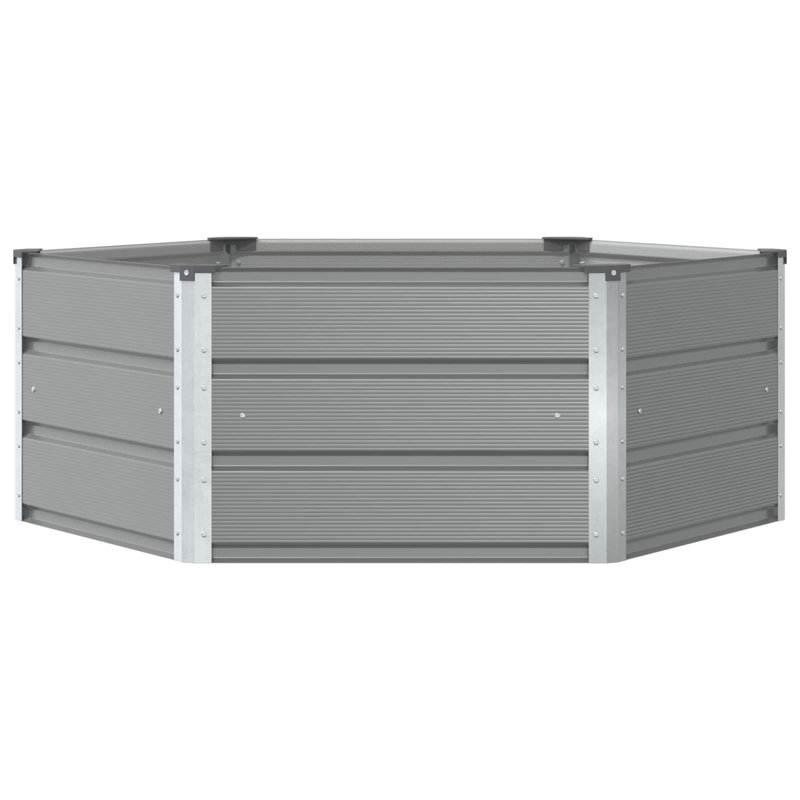 Raised Garden Bed, 45cm H x 129cm W x 129cm D, Light Grey