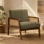 Chaise d'appoint rembourrée, fauteuil de salon, chambre à coucher-1009571329