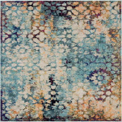 Dimonetta Washable Abstract Indoor Rug