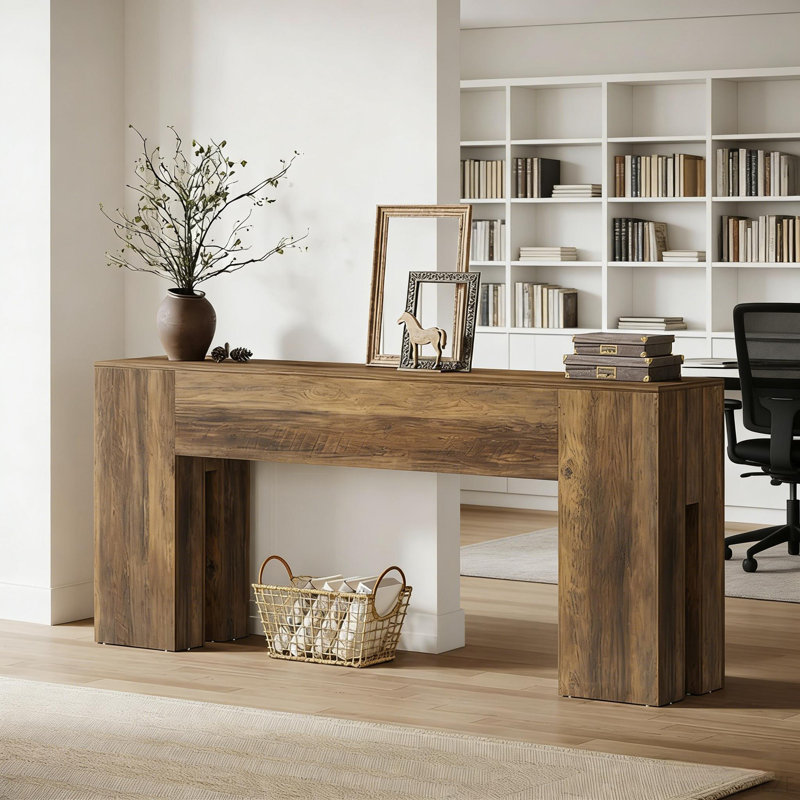 Rustic Coffee Table,Sturdy Console Table,Wooden Hallway Table