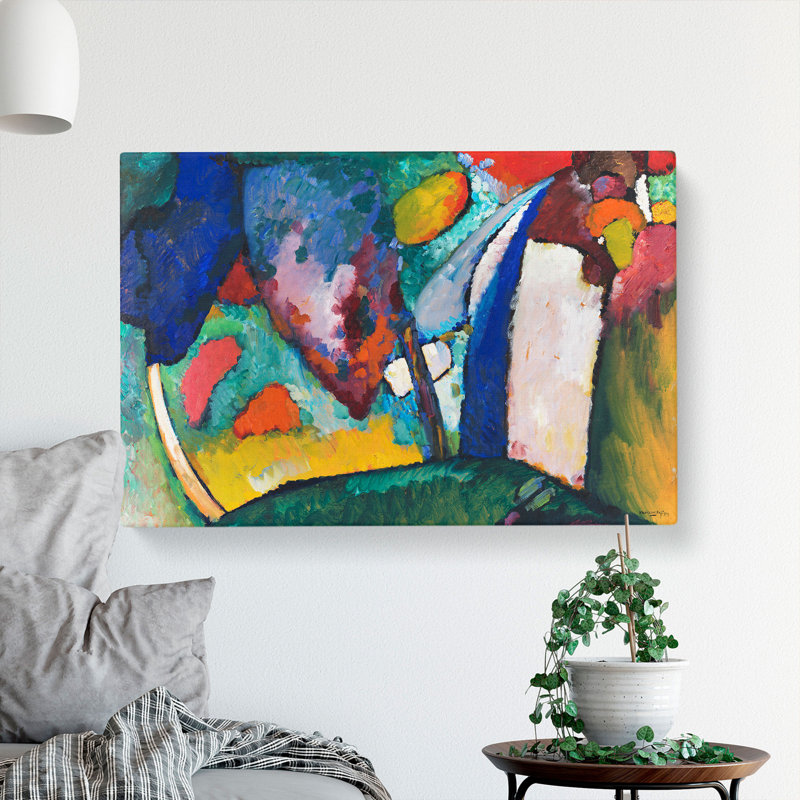 The Waterfall by Wassily Kandinsky - Wrapped Canvas Painting, 50cm H x 76cm W x 3cm D