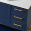 Ensemble de meuble-lavabo simple 36 po bleu