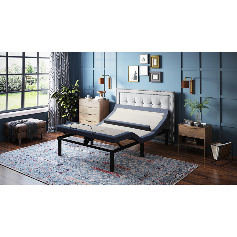 Lit simple TG réglable avec inclinaison de la tête / du pied, position lombaire, 3 massages d'intensité, dessous, 31 pieds et tête, 3 modes, 2 ports
