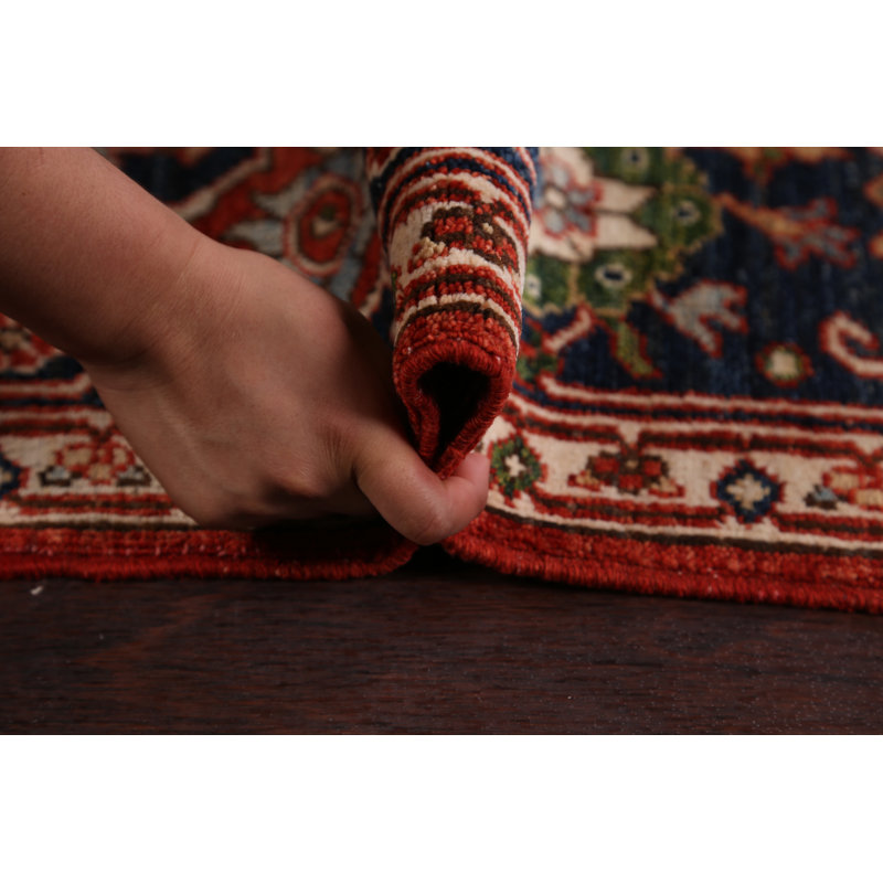 One-of-a-Kind 8' X 9'6" New Age Wool Area Rug in Rust