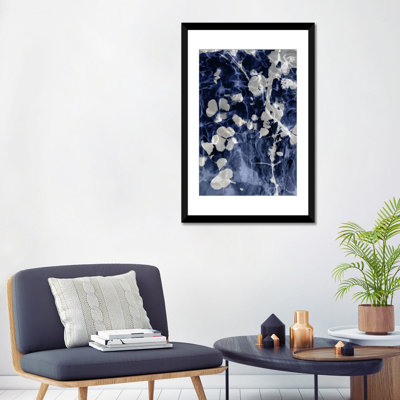«Indigo Leaves IV», impression sur toile