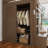 Twin/Twin XL Over Twin/Full Solid Wood Bunk Bed with Built-In Wardrobe and 4 Drawers-1904087828