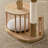 Solid Wood And Rattan Cat Tree