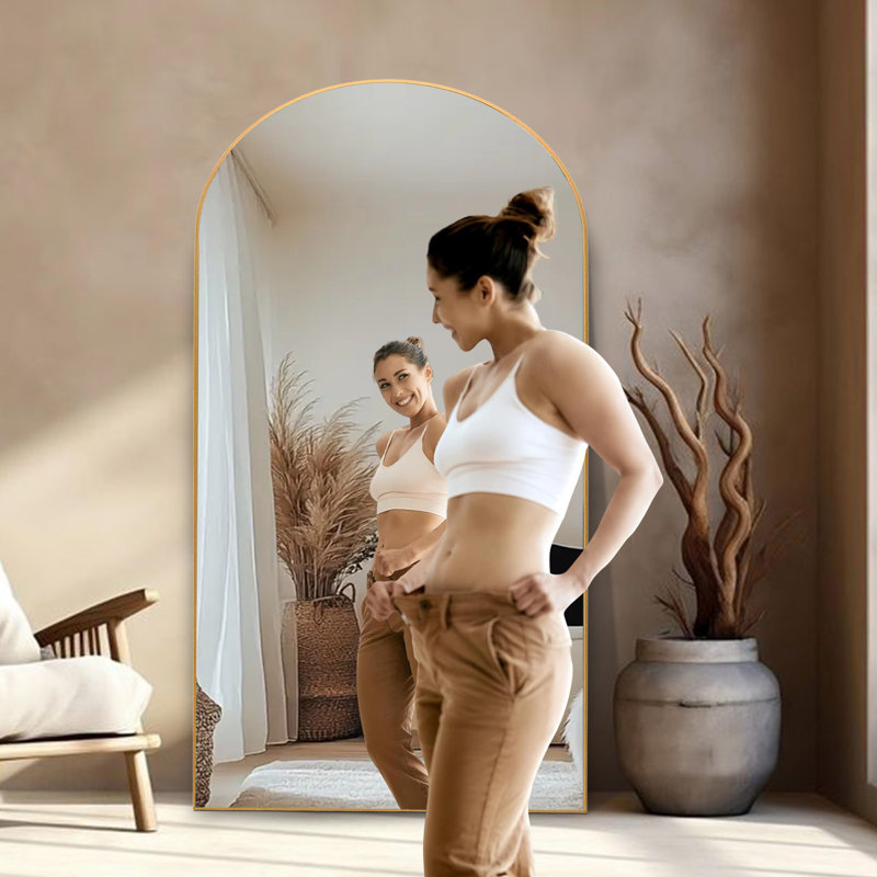 Miroir pleine grandeur Andin, Or, 71 po x 32 po