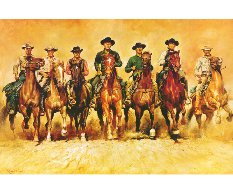 The Magnificent Seven, 16" H x 24" W