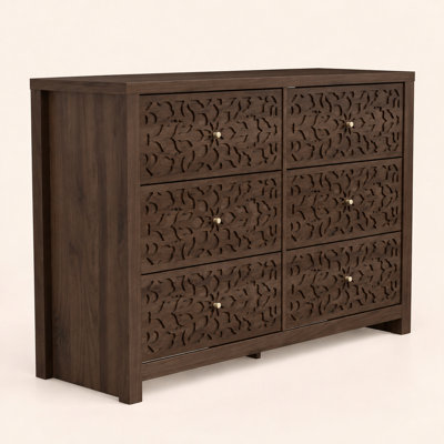 Lukasik 45.4'' W 6-Drawer Double Dresser