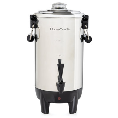 HomeCraft Quick-Brewing 1000-Watt Automatic 30-Cup Coffee Urn