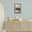 «Beach Holiday Pup», toile encadrée noire par Petals Prints Design-644063988-644063989