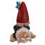 Statue gnome de jardin topsy-turvy theo