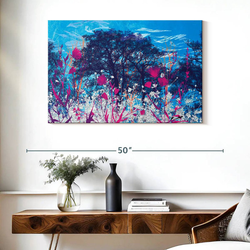 Alvord Blue Sky Meadow Foliage, 26" H x 39" W