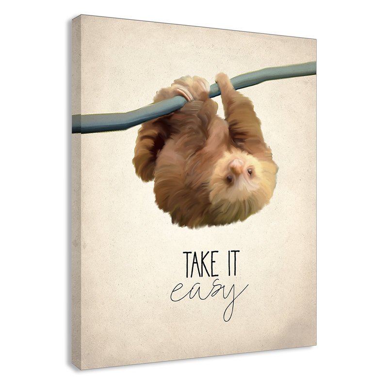 Art sur toile Take It Easy, H 14 po x l 11 po x P 1,5 po