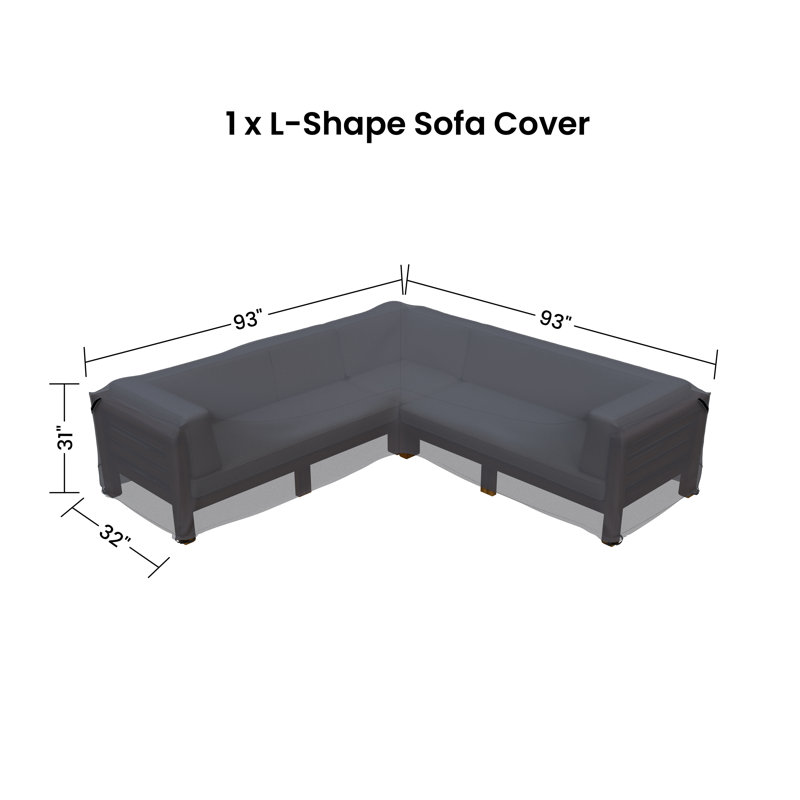 Housse pour canapé modulaire d'extérieur 30,25 po