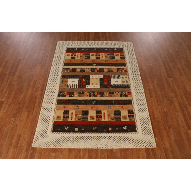 Tapis à motif géométrique Gabbeh