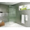 Gaia 34 in. x 78 in. Frameless Fluted Single Fixed Shower Panel