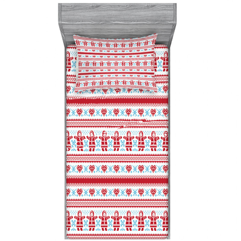 Microfiber Sheet Set, Twin Sheet Set with Fitted Sheet