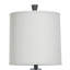 Lampe de table bleue opaque 31 po Laila