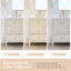 Ensemble de meuble-lavabo simple en bois massif 36 po Gabby avec plateau en quartz Carrera