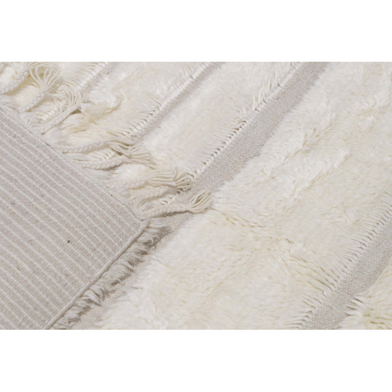 Wool Striped Area Rug, Rectangle 8' x 10'